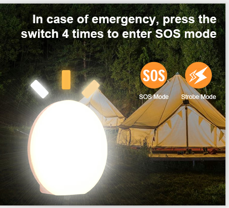 solar flood light camping lantern
